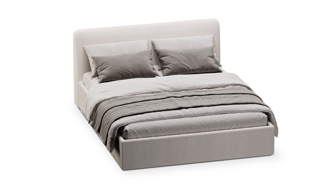 Кровать Симпл 160х200 велюр velutto soft 190