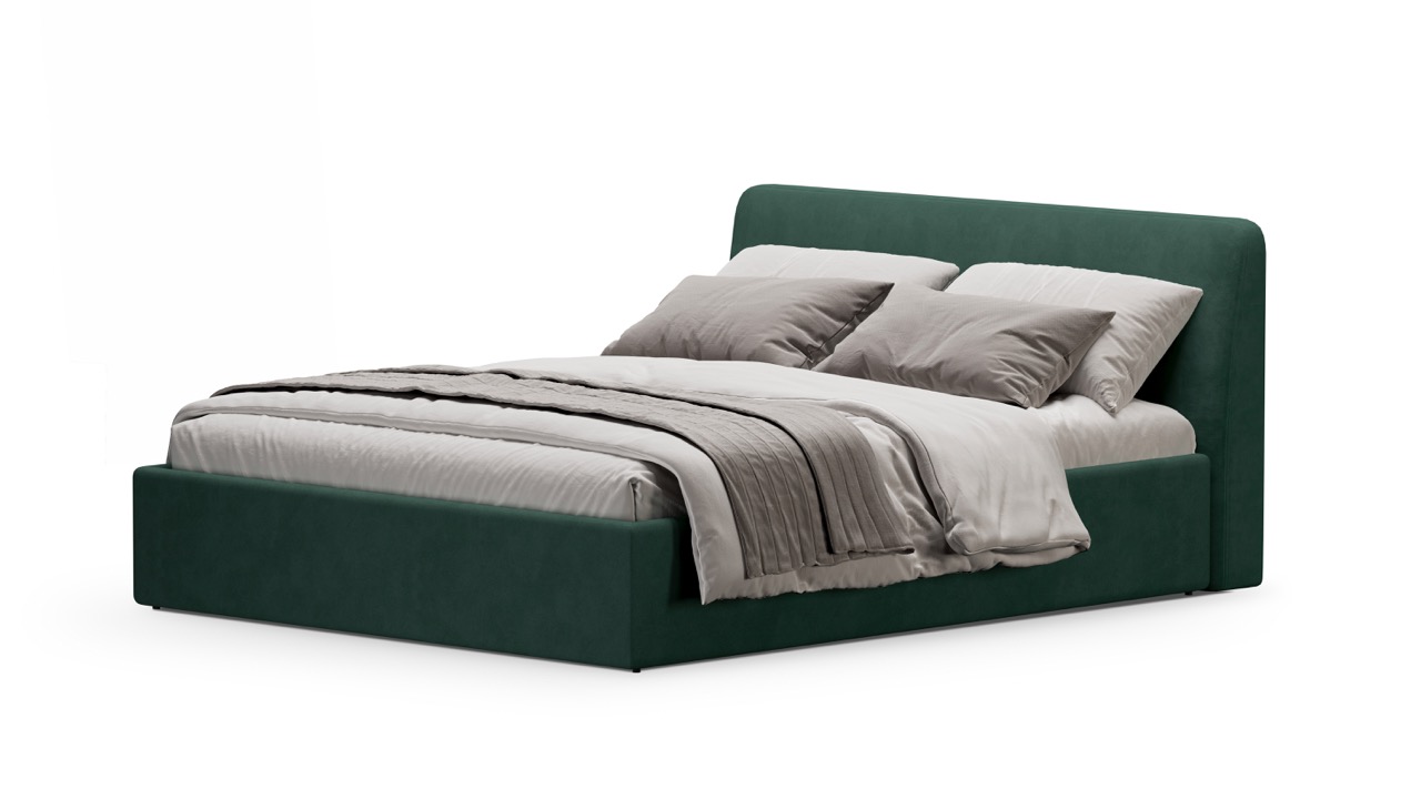 Кровать Симпл 140х200 велюр velutto soft 667
