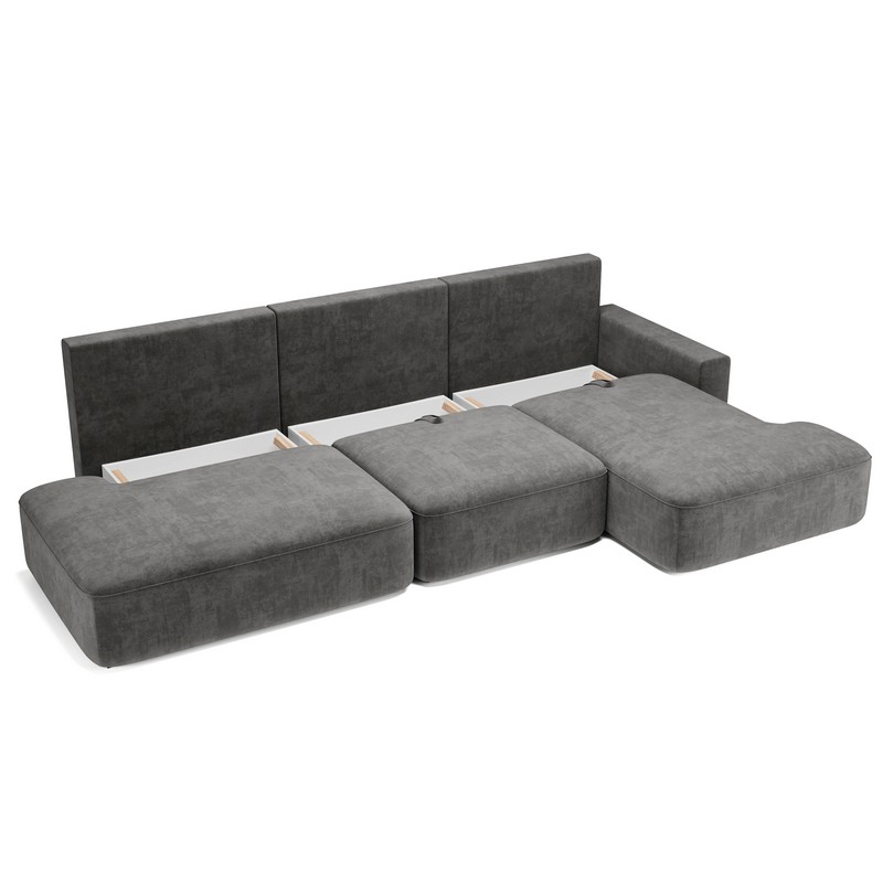Комо трехмодульный угловой удлиненный  sharli 13 Silver