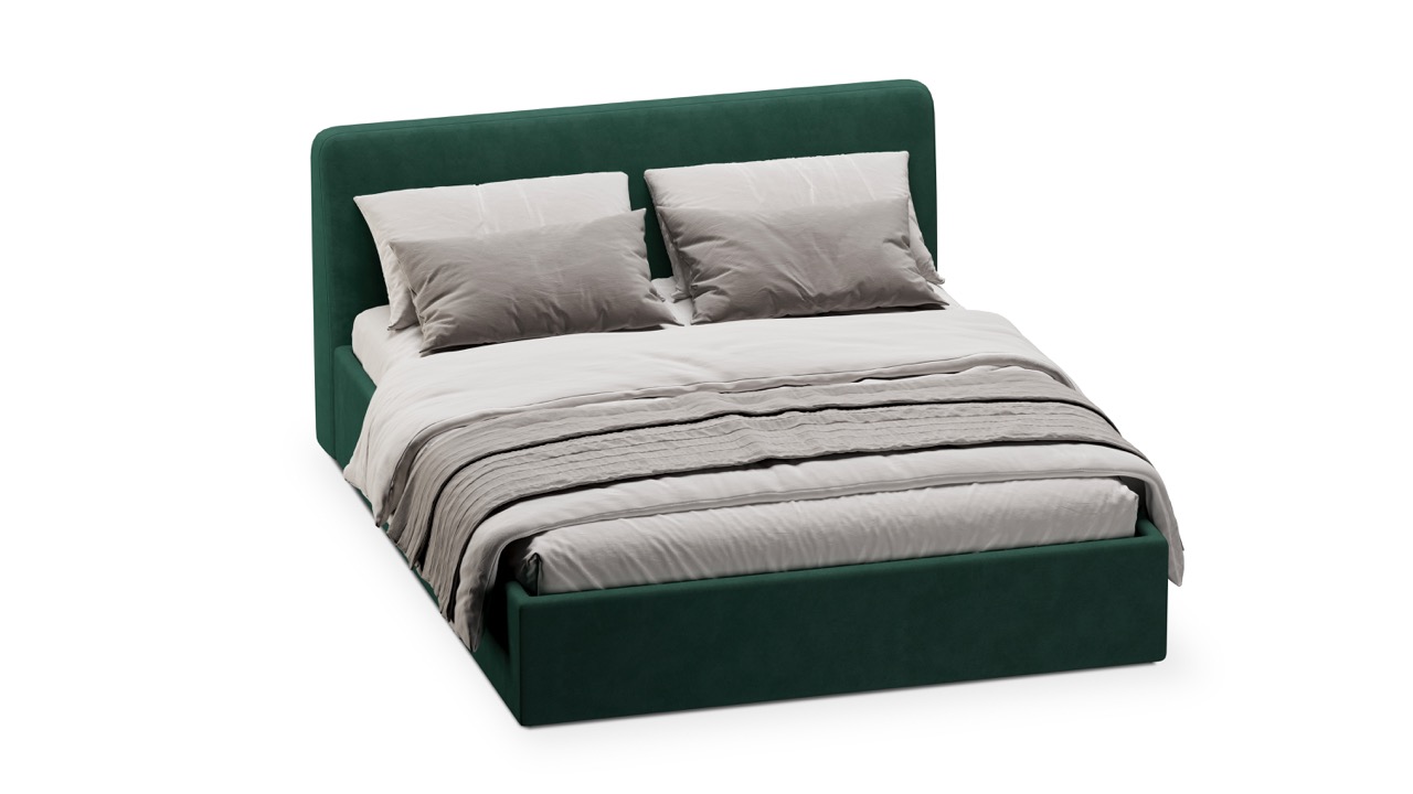 Кровать Симпл 140х200 велюр velutto soft 667
