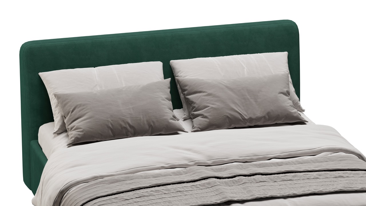 Кровать Симпл 140х200 велюр velutto soft 667