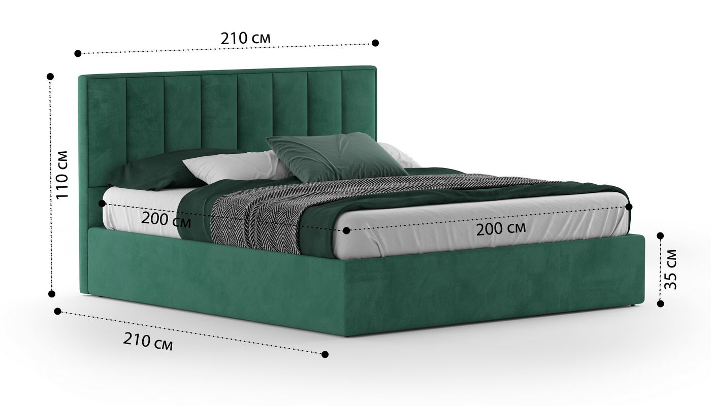 Кровать Клер 2.0 Velutto soft 667