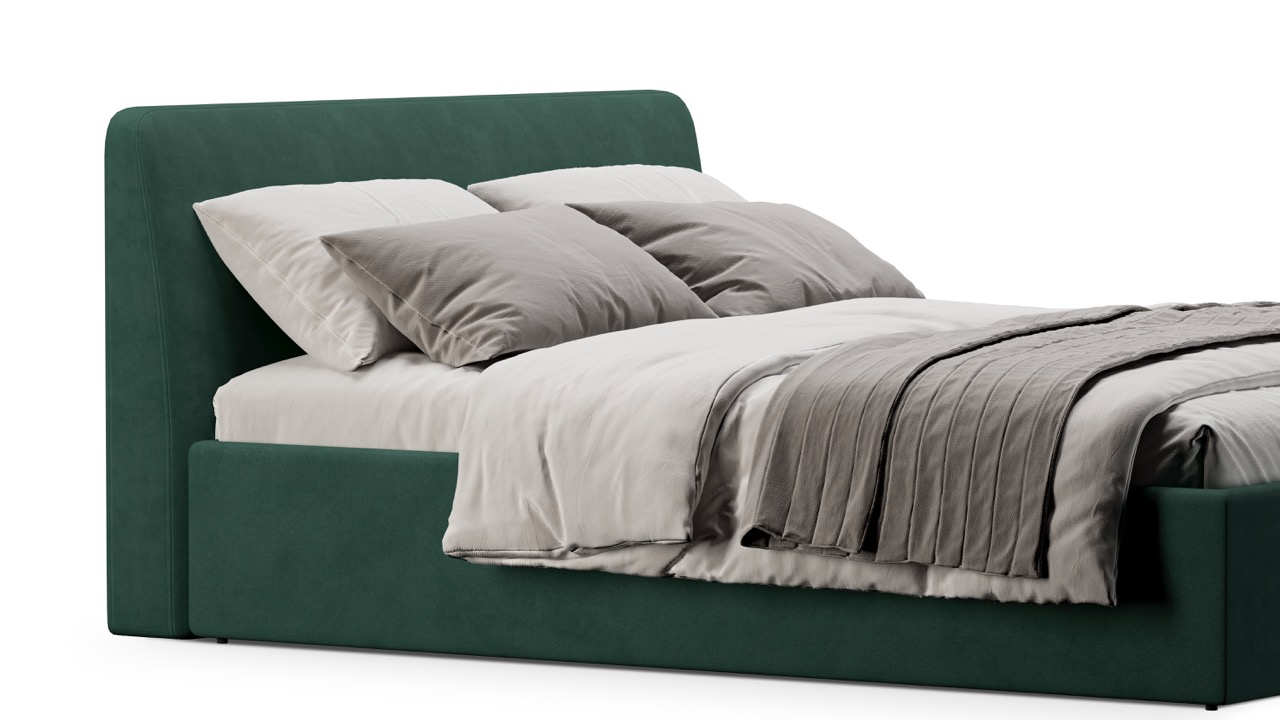 Кровать Симпл 140х200 велюр velutto soft 667