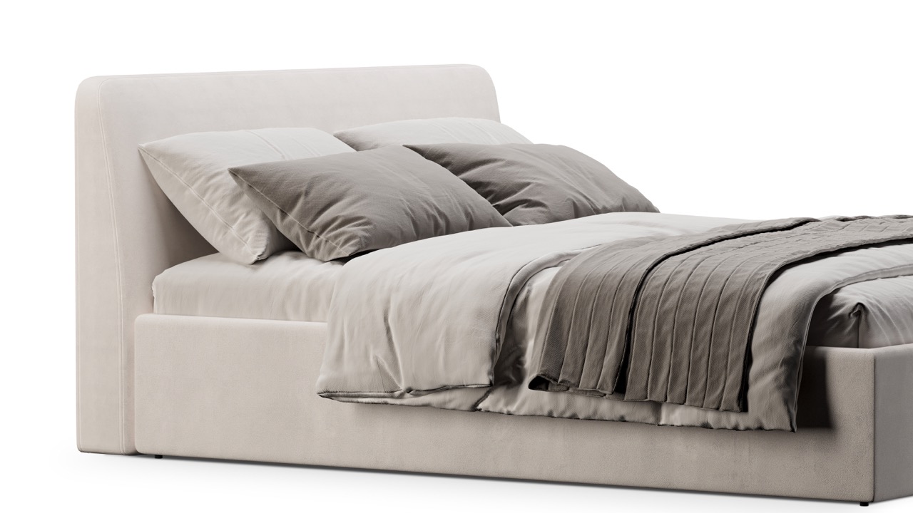 Кровать Симпл 160х200 велюр velutto soft 190