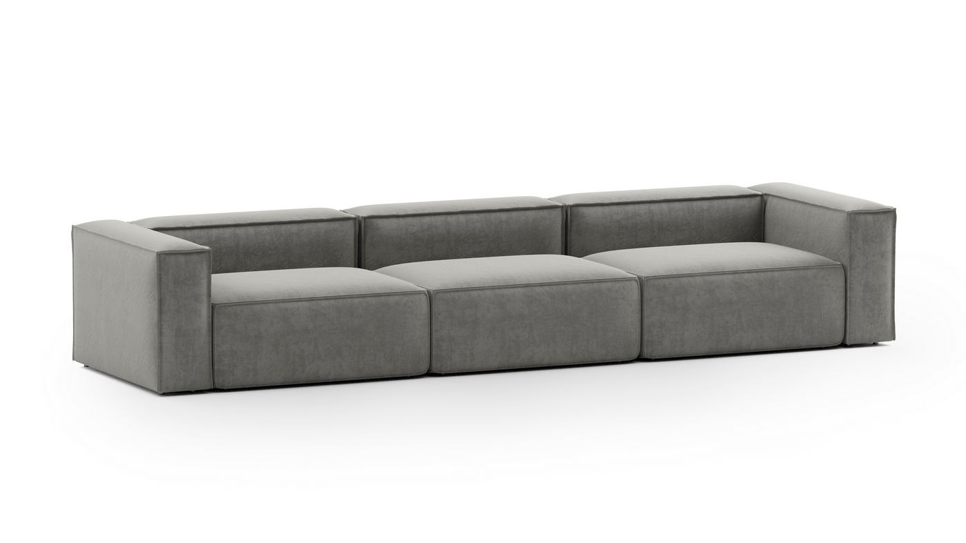 Диван Лофт трехместный прямой Teddy 024