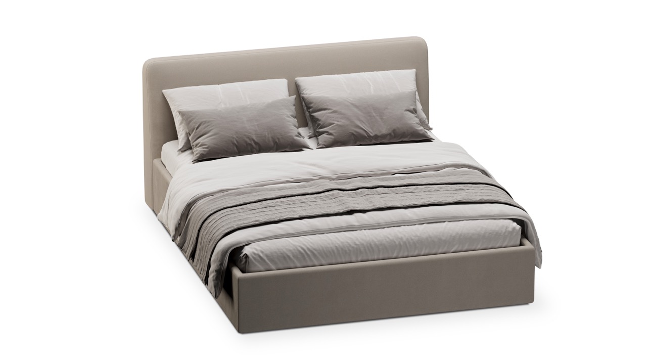 Кровать Симпл 160х200 велюр velutto soft 113